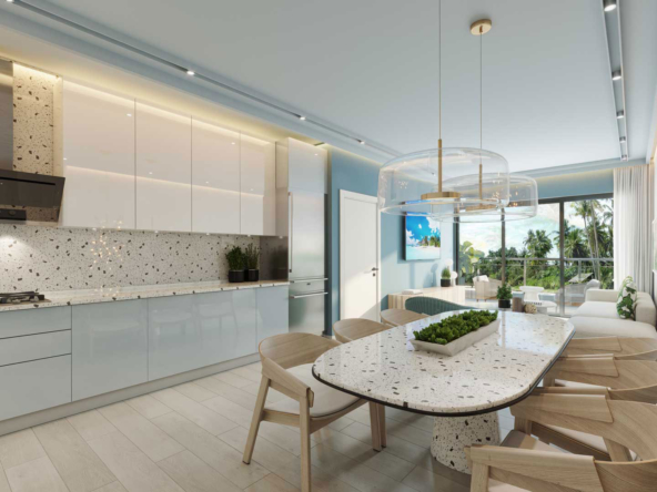 The Towers at Vistacana, interior kitchen, Punta Cana