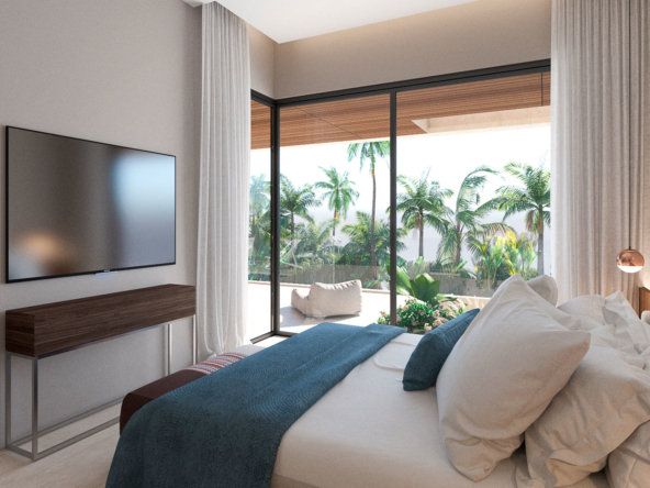 Bedroom of the apartment of Marina Garden 2