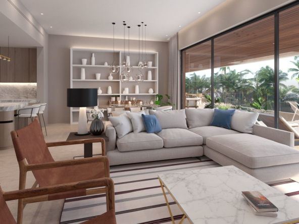 Living room of the apartment of Marina Garden 2