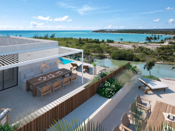 Roof terrace with sea view of the apartment of Marina Garden 2