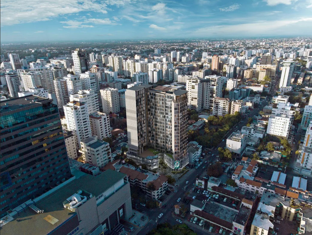 Distrito Piantini Santo Domingo Aerial View