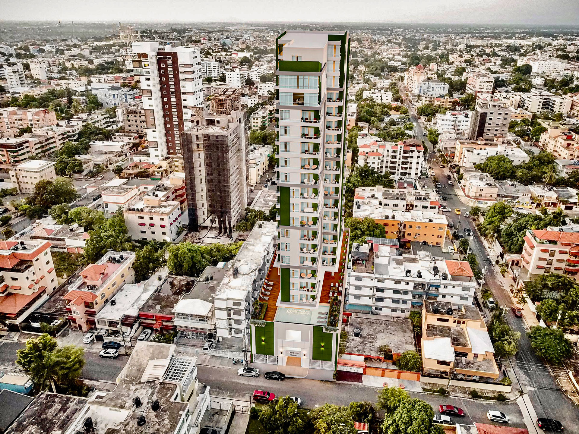 Tower Yiri Deluxe Ii Santo Domingo Aerial View