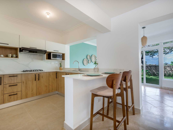 Perla Del Este, Apartment, Kitchen, Garden View