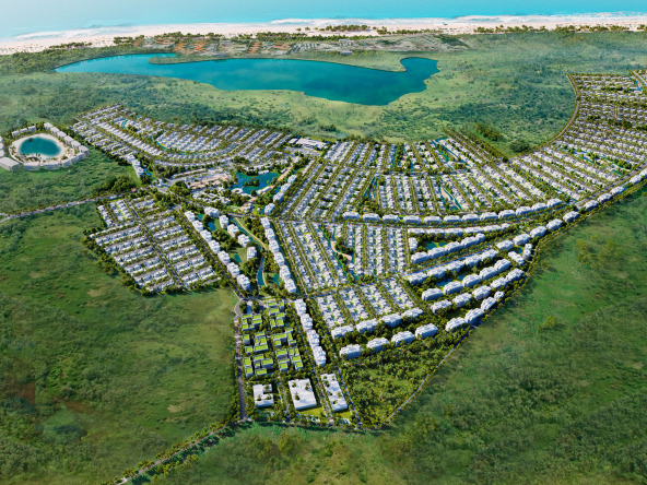 Aerial view, La Reserva, Punta Cana