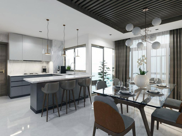 Loft apartment kitchen, Sky Tower Anacaona, Santo Domingo